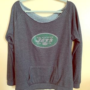 Jets blinged out hoodie